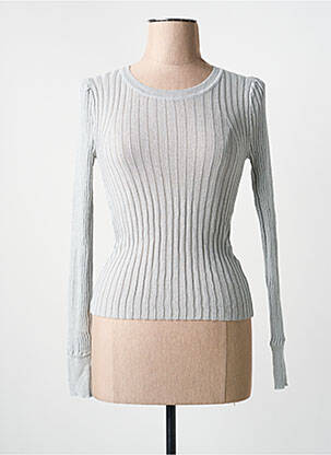 Pull stretch manches longues argent ARTLOVE femme