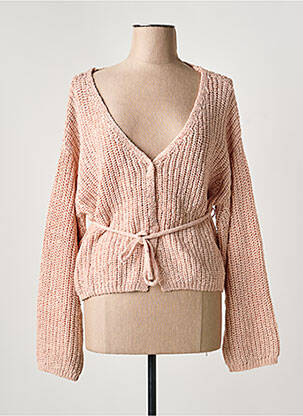 Gilet manches longues rose ARTLOVE femme