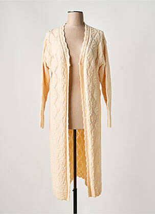 Gilet manches longues rose MEISÏE femme