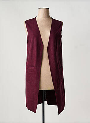 Gilet sans manche rouge MEISÏE femme