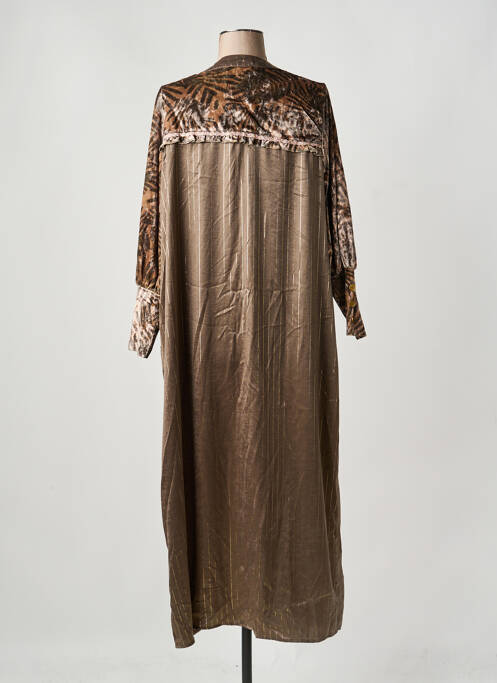 Veste kimono col v marron MEISÏE femme