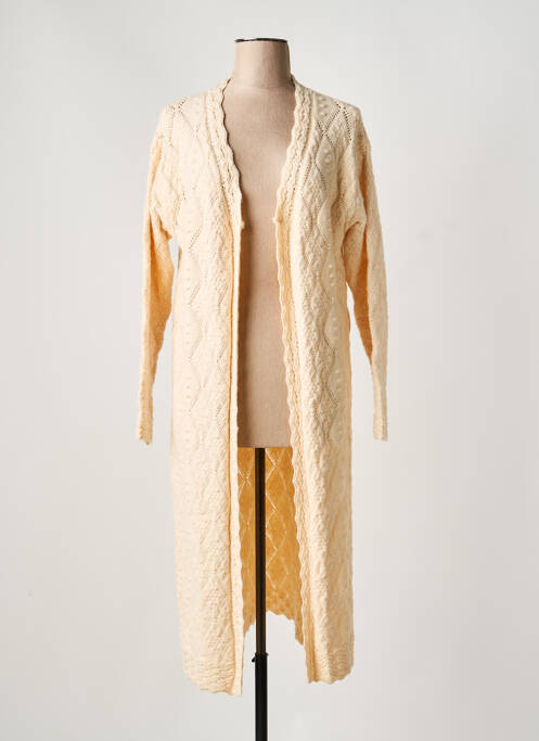 Gilet manches longues coupe cintrée rose MEISÏE femme