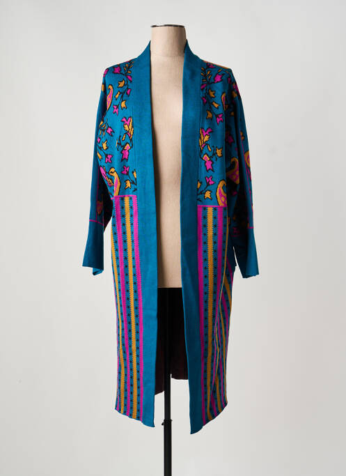 Gilet manches longues stretch bleu MEISÏE femme