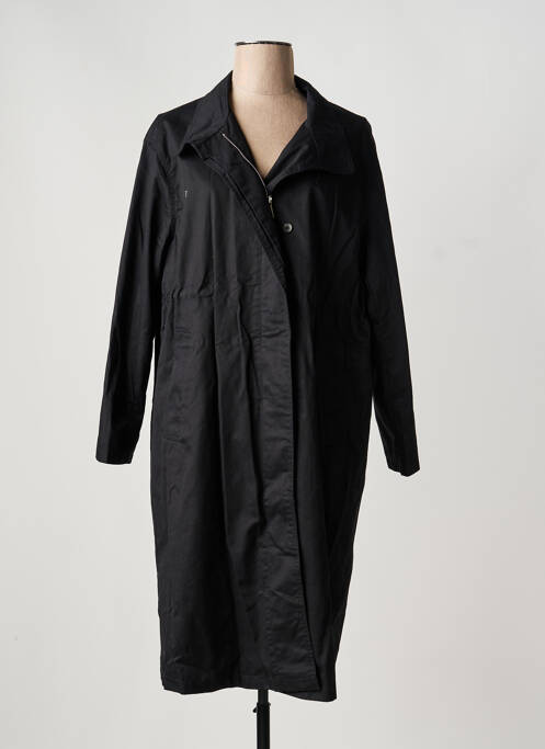 Trench tissage popeline sans capuche noir ARTLOVE femme