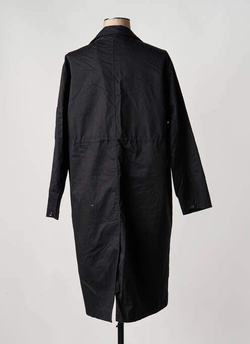 Trench tissage popeline sans capuche noir ARTLOVE femme