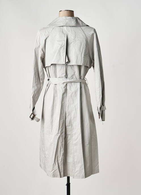 Trench tissage popeline sans capuche gris ARTLOVE femme