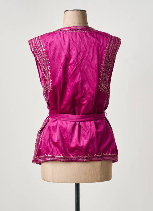 Gilet sans manche doublure rose MEISÏE femme