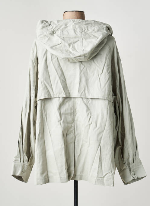 Trench tissage popeline a capuche gris ARTLOVE femme