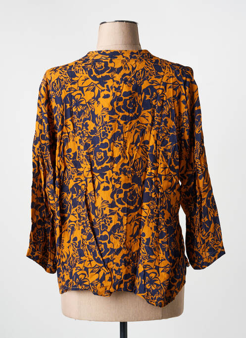 Blouse imprimé fleurs manches 3/4 orange ARTLOVE femme