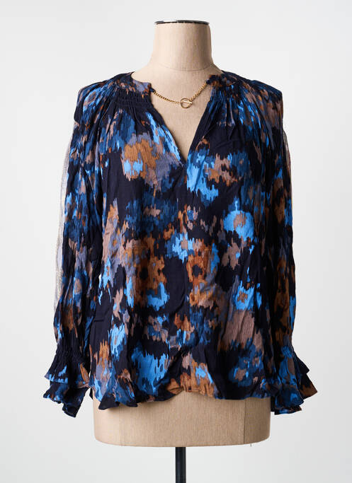 Blouse manches longues manches longues bleu MEISÏE femme