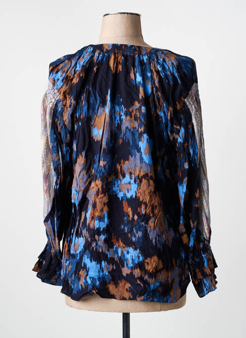 Blouse manches longues manches longues bleu MEISÏE femme