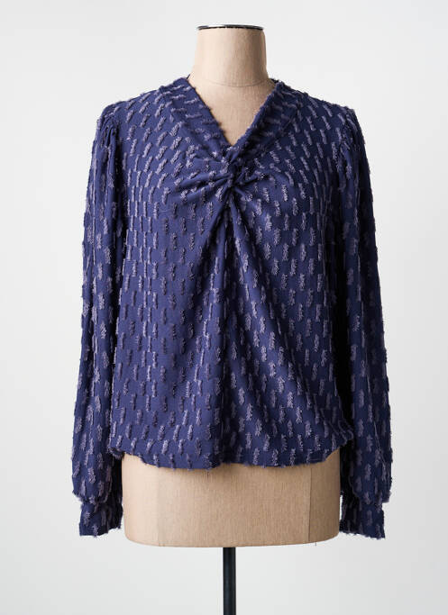 Blouse manches longues manches longues violet MEISÏE femme