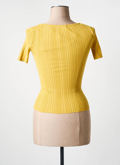 T-shirt stretch manches courtes jaune ARTLOVE femme
