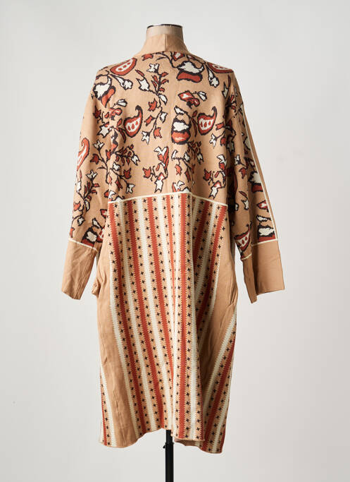 Gilet manches longues marron MEISÏE femme