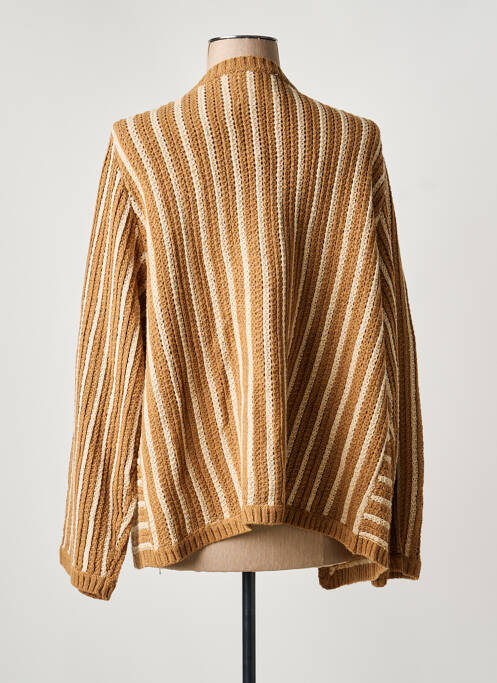 Gilet manches longues marron MEISÏE femme