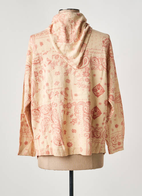 Gilet manches longues rose MEISÏE femme