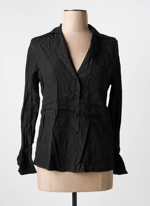 Chemisier coupe cintrée manches longues noir ARTLOVE femme