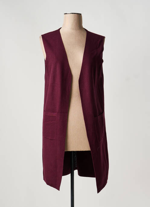 Gilet sans manche rouge MEISÏE femme