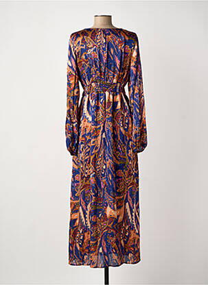 Robe longue manches longues manches longues bleu MEISÏE femme