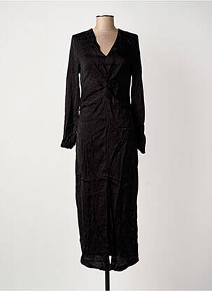 Robe longue manches longues manches longues noir ARTLOVE femme