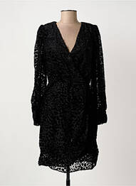 Robe courte manches longues manches longues noir ARTLOVE femme