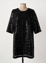 Robe courte manches 3/4 manches 3/4 noir ARTLOVE femme