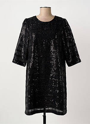Robe courte manches 3/4 manches 3/4 noir ARTLOVE femme