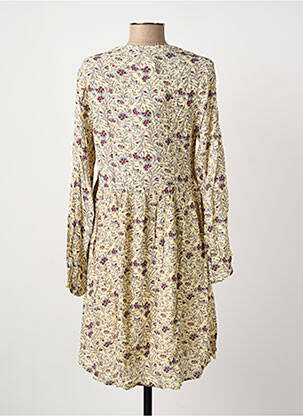 Robe courte manches longues manches longues beige ARTLOVE femme