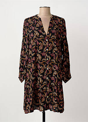 Robe courte manches longues manches longues noir ARTLOVE femme