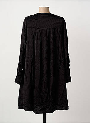 Robe mi-longue manches longues manches longues noir ARTLOVE femme