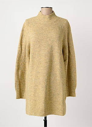 Robe pull col col montant manches longues beige ARTLOVE femme