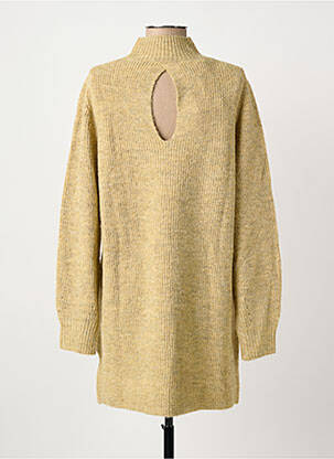 Robe pull tissage chiné manches longues beige ARTLOVE femme