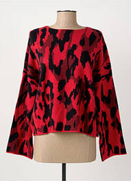 Pull col bateau manches longues rouge ARTLOVE femme