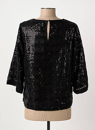 Top coupe fluide manches 3/4 noir ARTLOVE femme