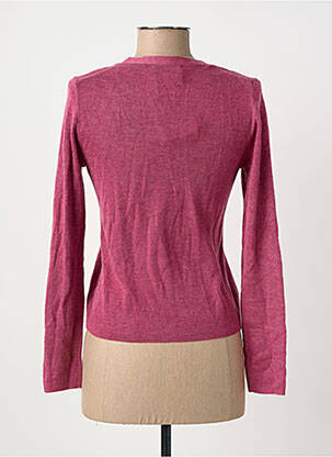 Pull tissage chiné manches longues rose ARTLOVE femme