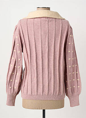 Pull stretch manches longues rose MEISÏE femme