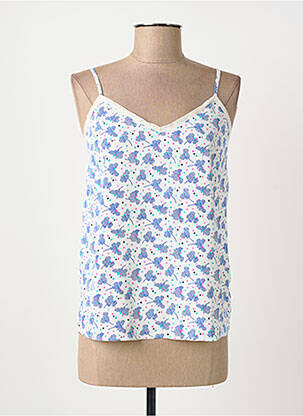 Top imprimé fantaisie fines bretelles bleu ARTLOVE femme