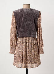 Robe courte gris MEISÏE femme seconde vue