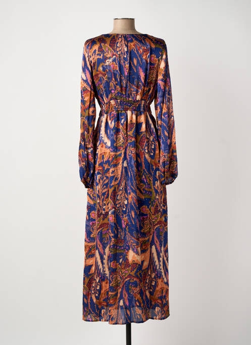 Robe longue manches longues manches longues bleu MEISÏE femme