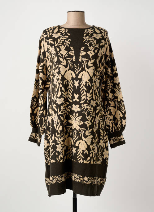 Robe pull coupe cintrée manches longues gris MEISÏE femme