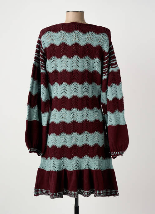 Robe pull stretch manches longues rouge MEISÏE femme