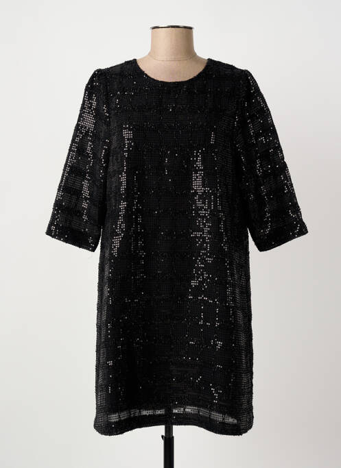 Robe courte manches 3/4 manches 3/4 noir ARTLOVE femme