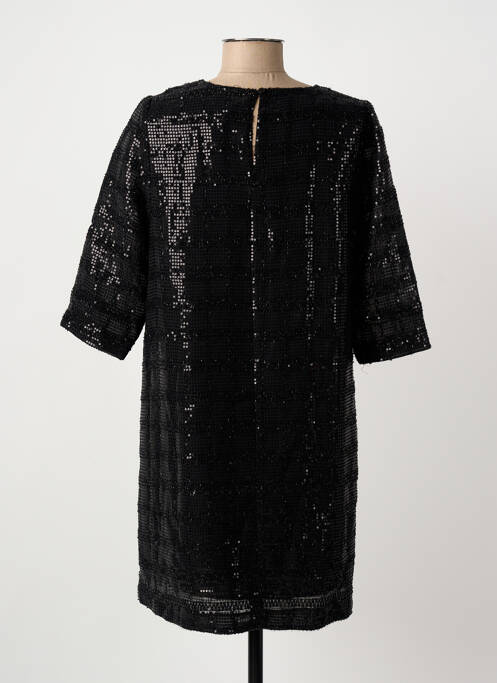Robe courte manches 3/4 manches 3/4 noir ARTLOVE femme