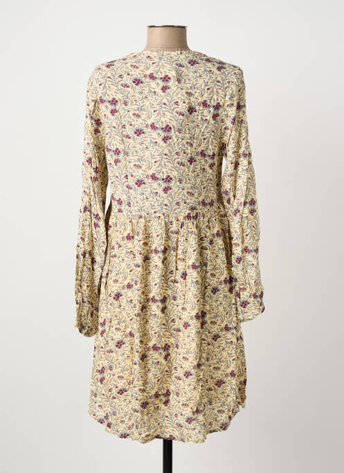 Robe courte manches longues manches longues beige ARTLOVE femme