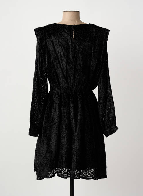 Robe mi-longue manches longues manches longues noir ARTLOVE femme