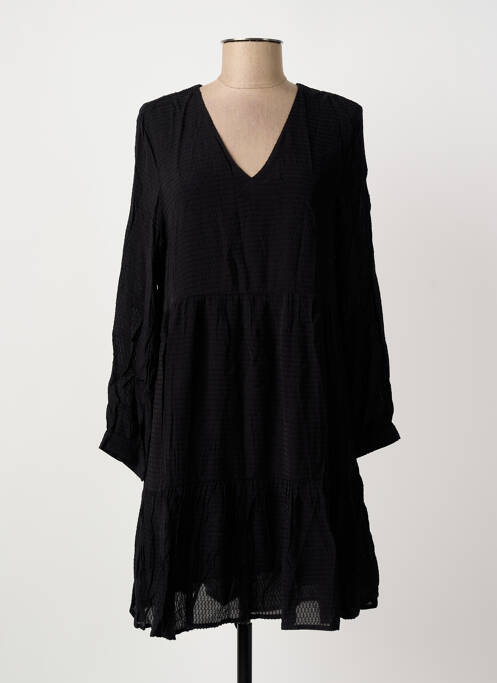 Robe courte manches longues manches longues noir ARTLOVE femme