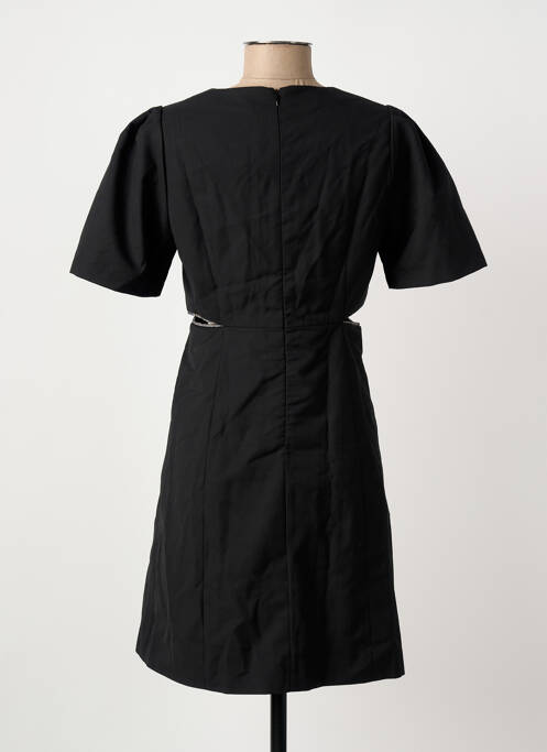 Robe courte fermeture zippée au dos manches courtes noir ARTLOVE femme