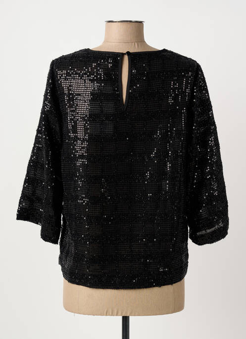 Top coupe fluide manches 3/4 noir ARTLOVE femme