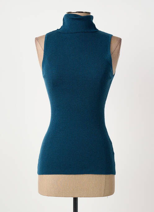 Pull col roulé bleu ARTLOVE femme