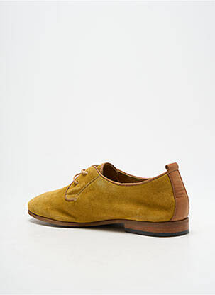 Derbies bout rond talon plat jusqu'à 3cm jaune KOST femme